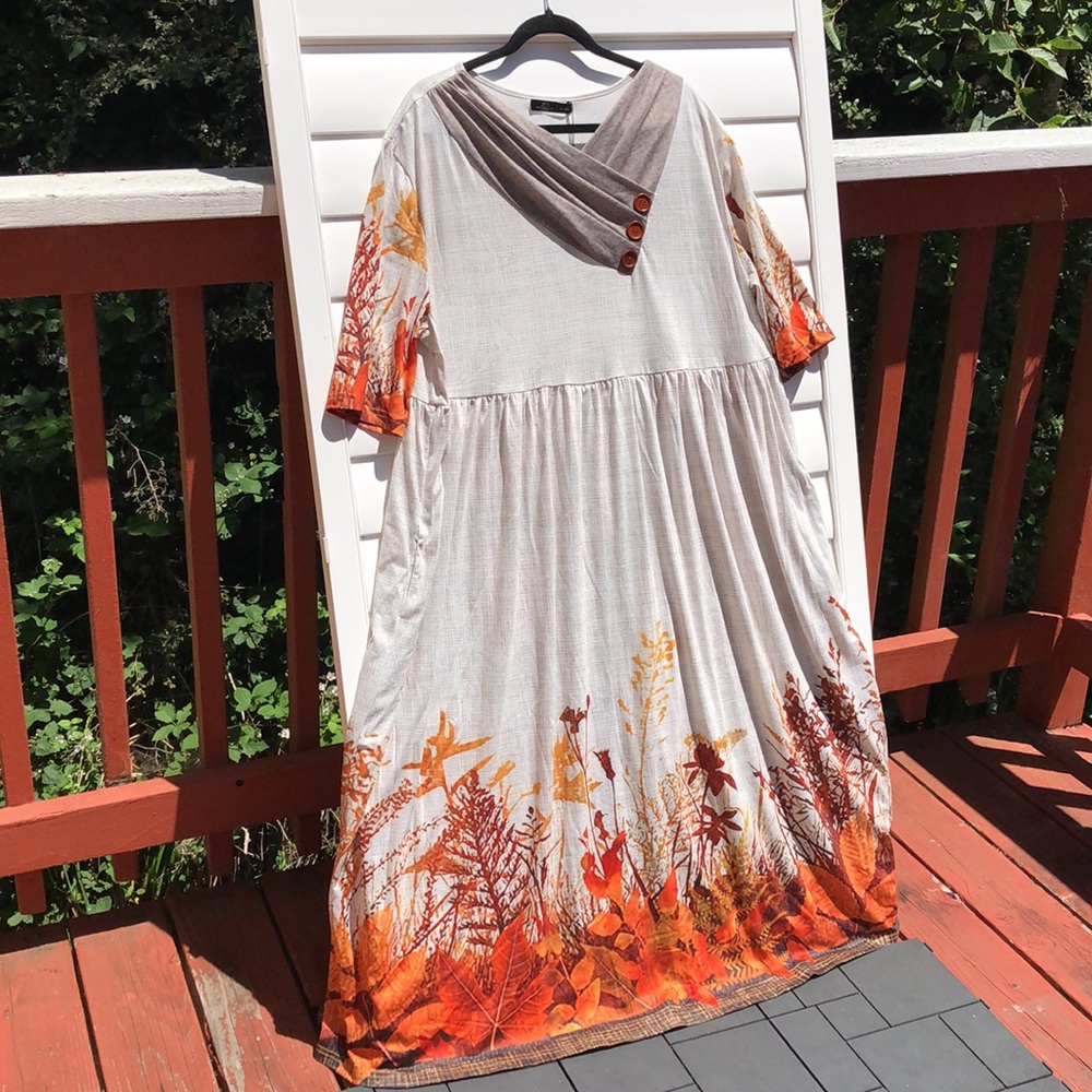 NWT just fashion now maxi fall dress size 2XL - Picture 6 of 16